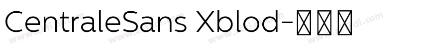 CentraleSans Xblod字体转换